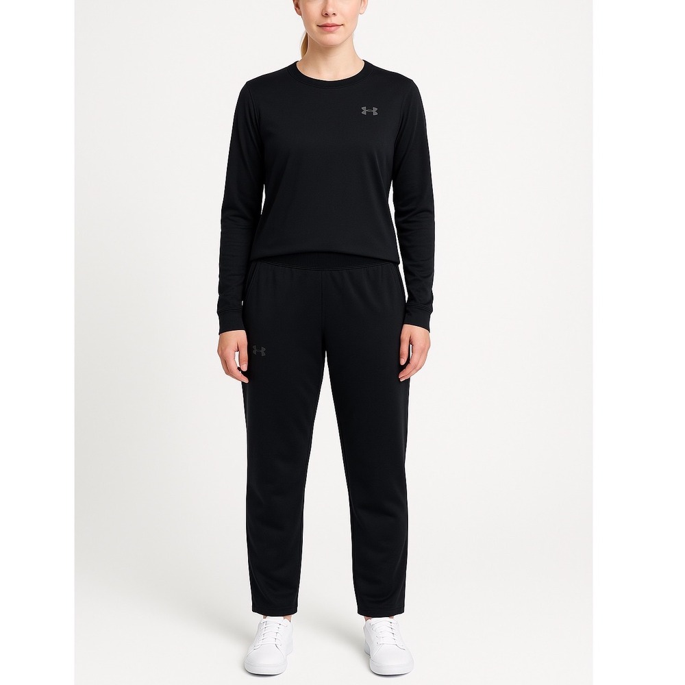 Under Armour Loose Fit Black Polyester Jogger Sweatpants LG Coldgear 98-05